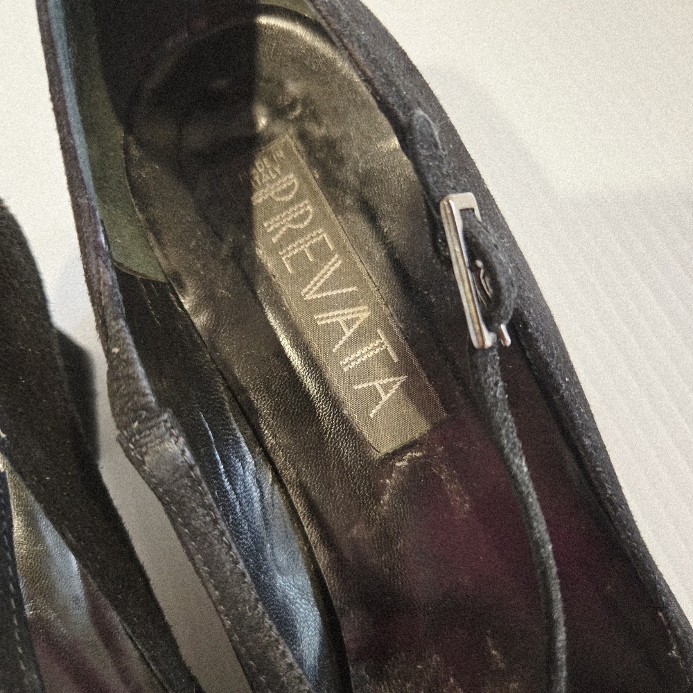 Prevata Black Women's Shoes Size 8.5 AA Crisscross Vintage - Picture 3 of 9